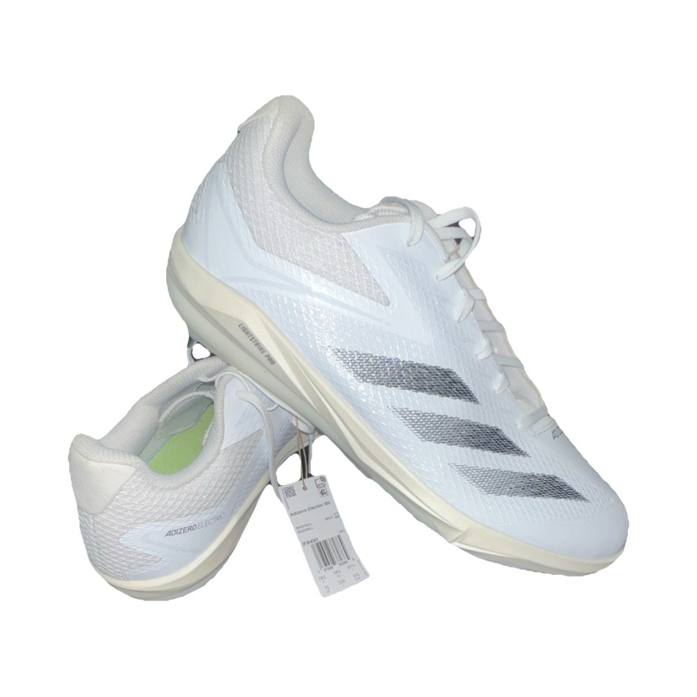 7N11/adidas Adizero Electric White Silver Baseball‎ Cleats US Size 15 Medium D M